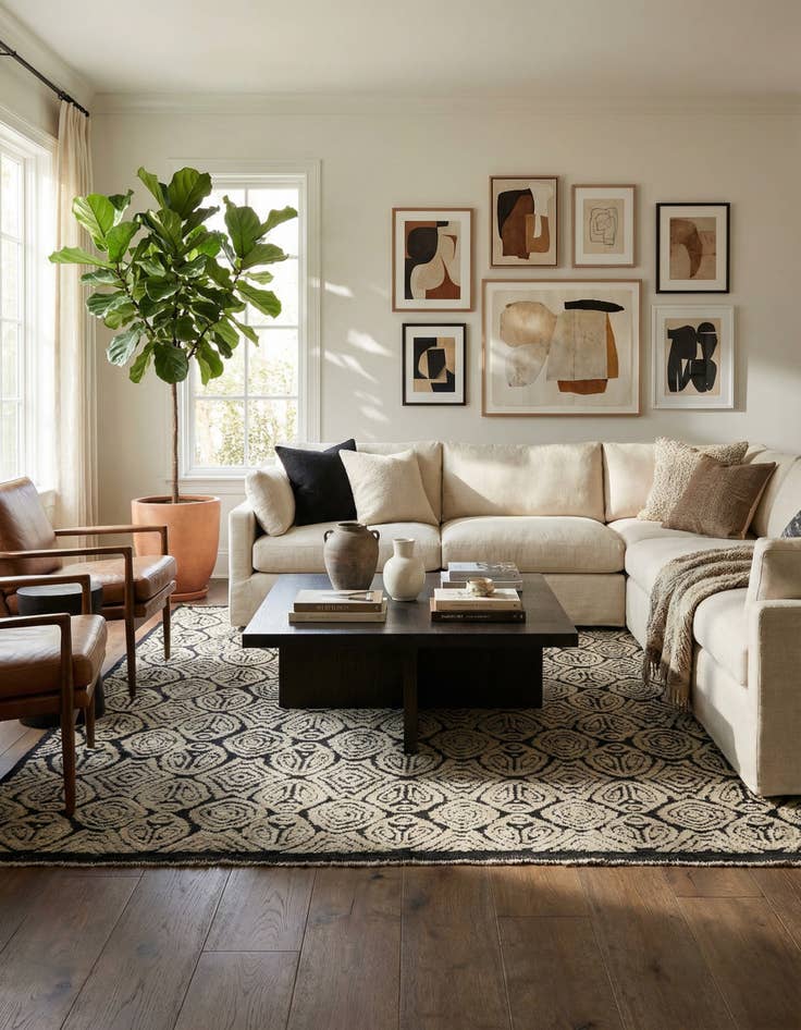 Detail image of 8' x 10' 4 Hand Knotted Darya Wool Rug