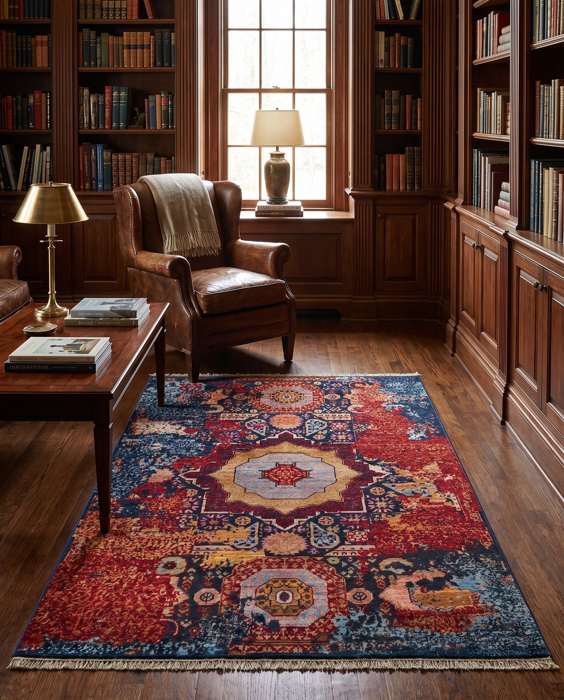 3' 5 x 5' 2 Hand Knotted Mamluk Ziegler Rug