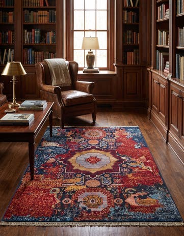 3' 5 x 5' 2 Hand Knotted Mamluk Ziegler Rug
