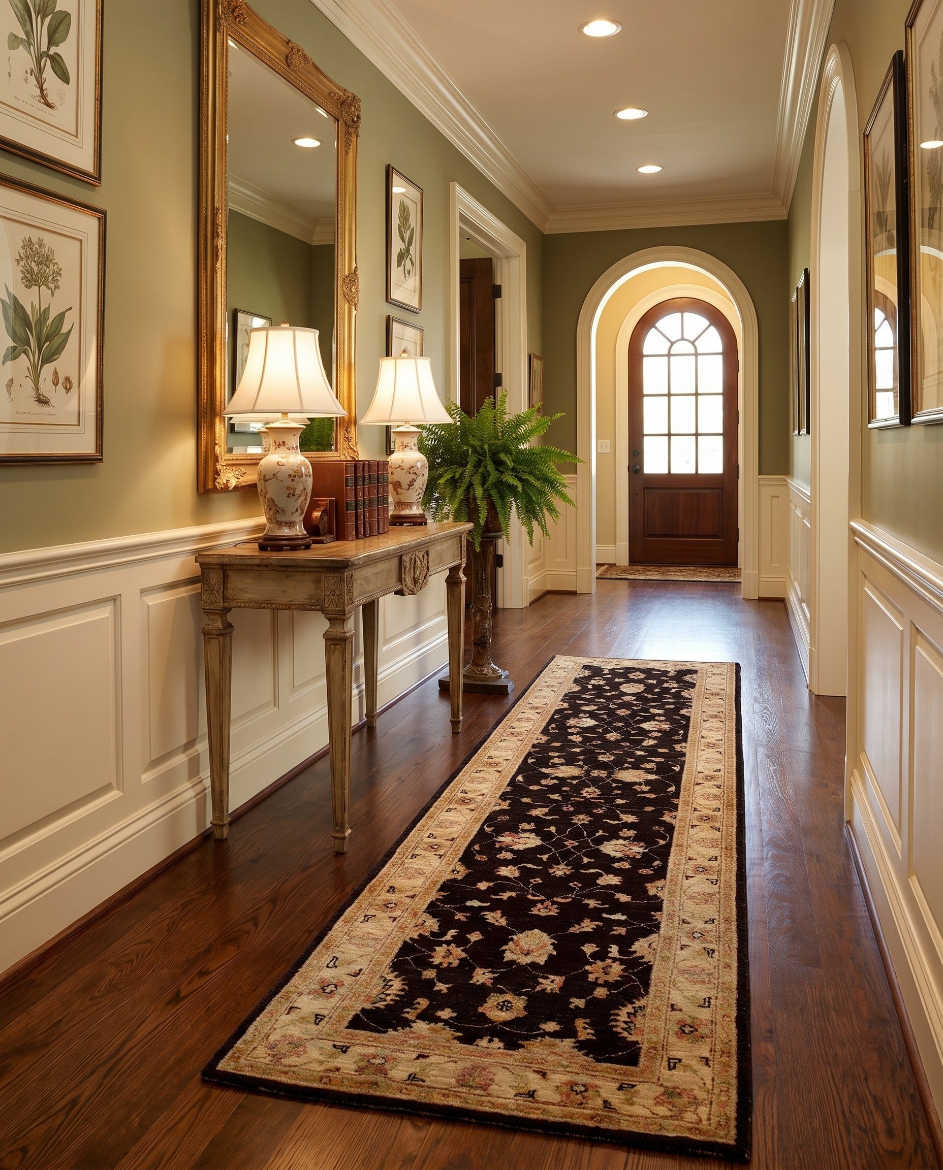 2' 7 x 10' 1 Hand Knotted Pershawar Ziegler Runner Rug
