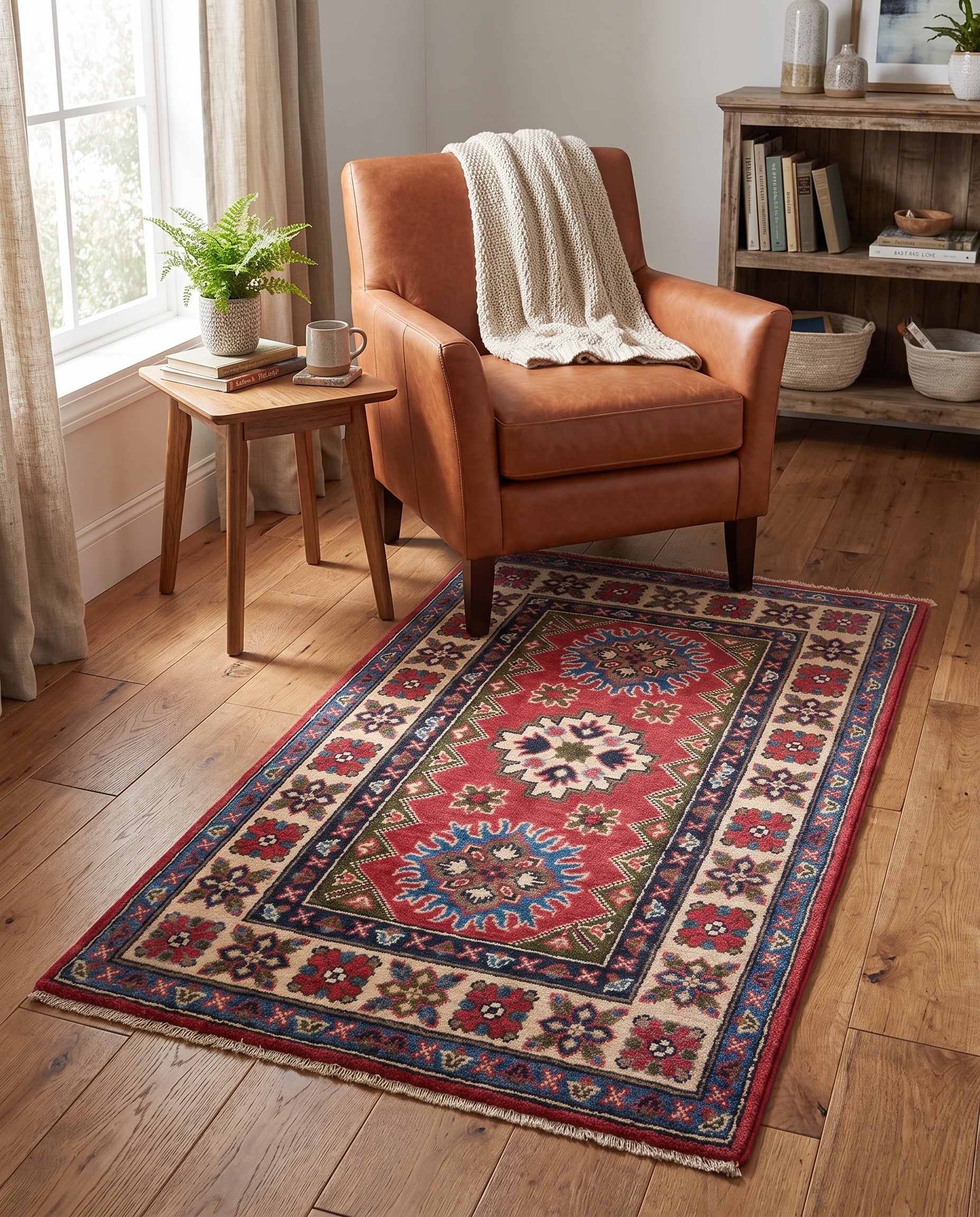 2' 6 x 4' 2 Hand Knotted Kazak Rug