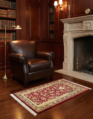 2' 7 x 3' 10 Ghom Silk Rug