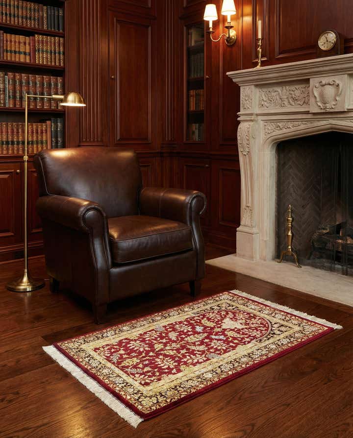 2' 7 x 3' 10 Ghom Silk Rug