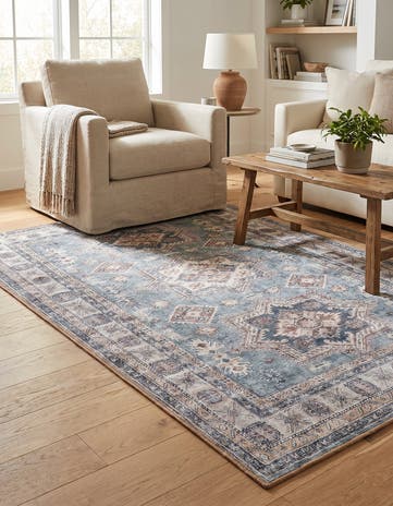 Soft Green Washable Timeless Rug