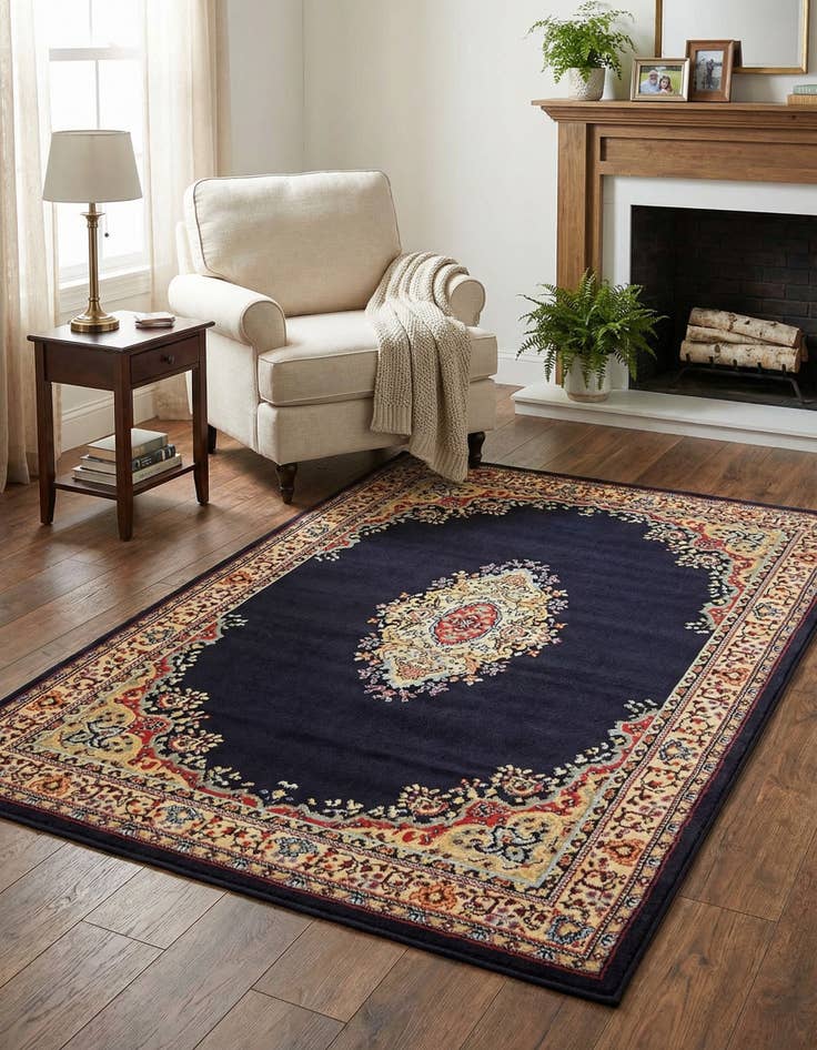 Detail image of 4' x 6' Mashad Design Rug