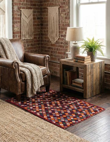 3' x 4' 4 Hand Knotted Balouch Wool Rug