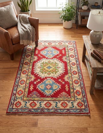 2' 7 x 4' 1 Hand Knotted Kazak Rug