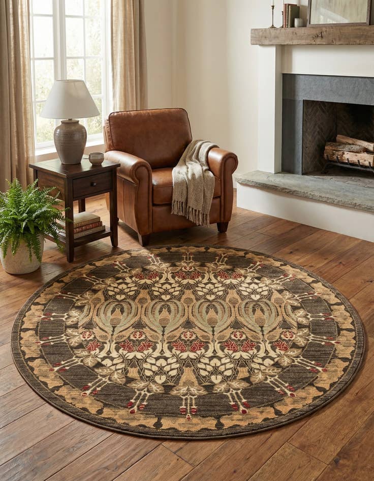 Detail image of 6' x 6' Kensington Round Rug