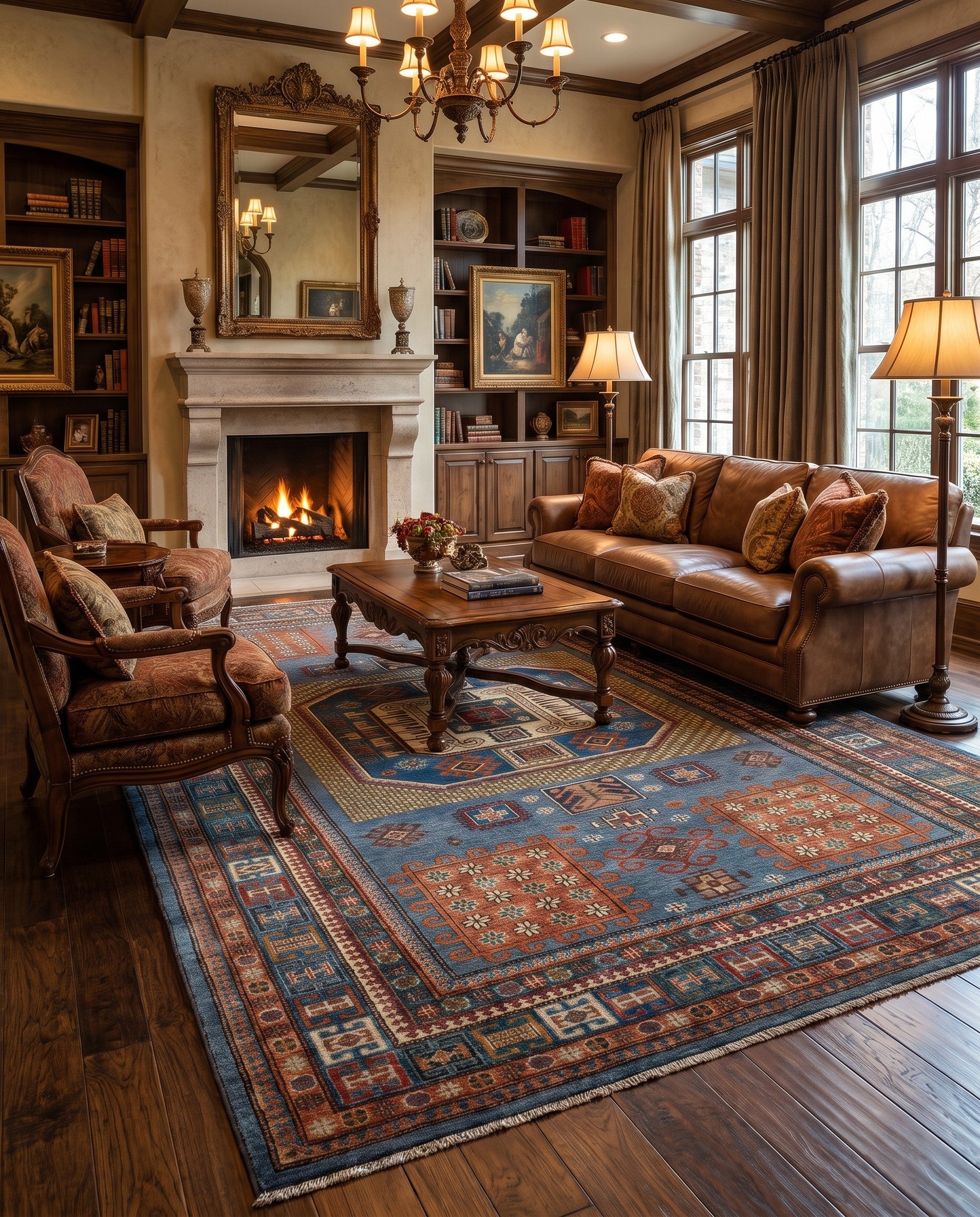 6' 9 x 9' 9 Hand Knotted Kazak Rug