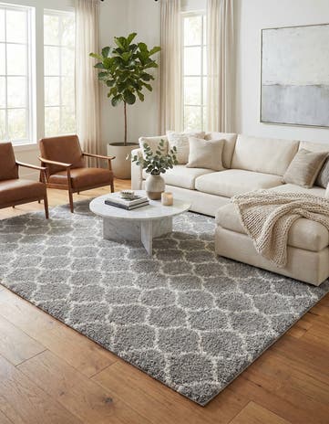 10' x 13' Lattice Shag Rug