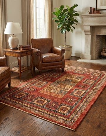 3' 7 x 5' 9 Kashkuli Wool Rug