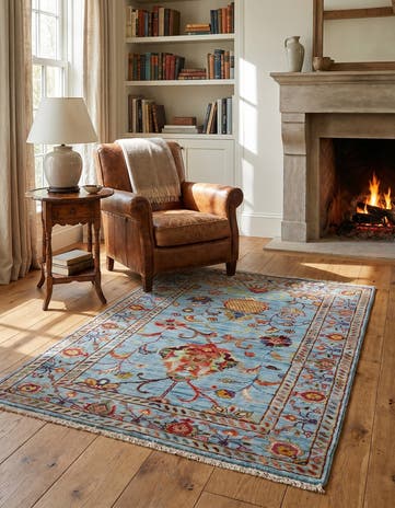 2' 8 x 4' Hand Knotted Ariana Ziegler Rug