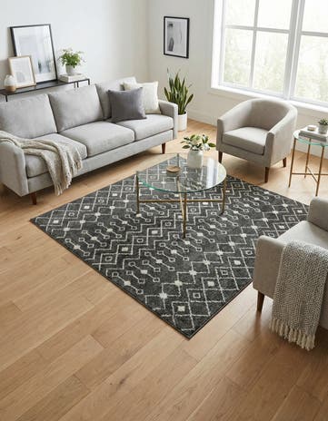 6' x 6' Moroccan Trellis Square Rug
