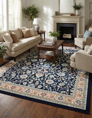 7' 10 x 10' Kashan Design Rug