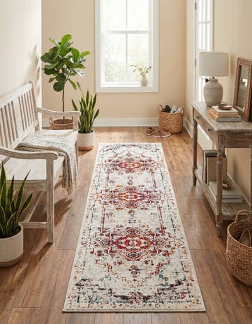 Beige Amulet Runner Rug