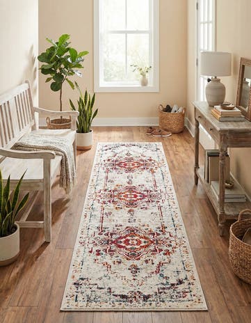 Beige Amulet Runner Rug