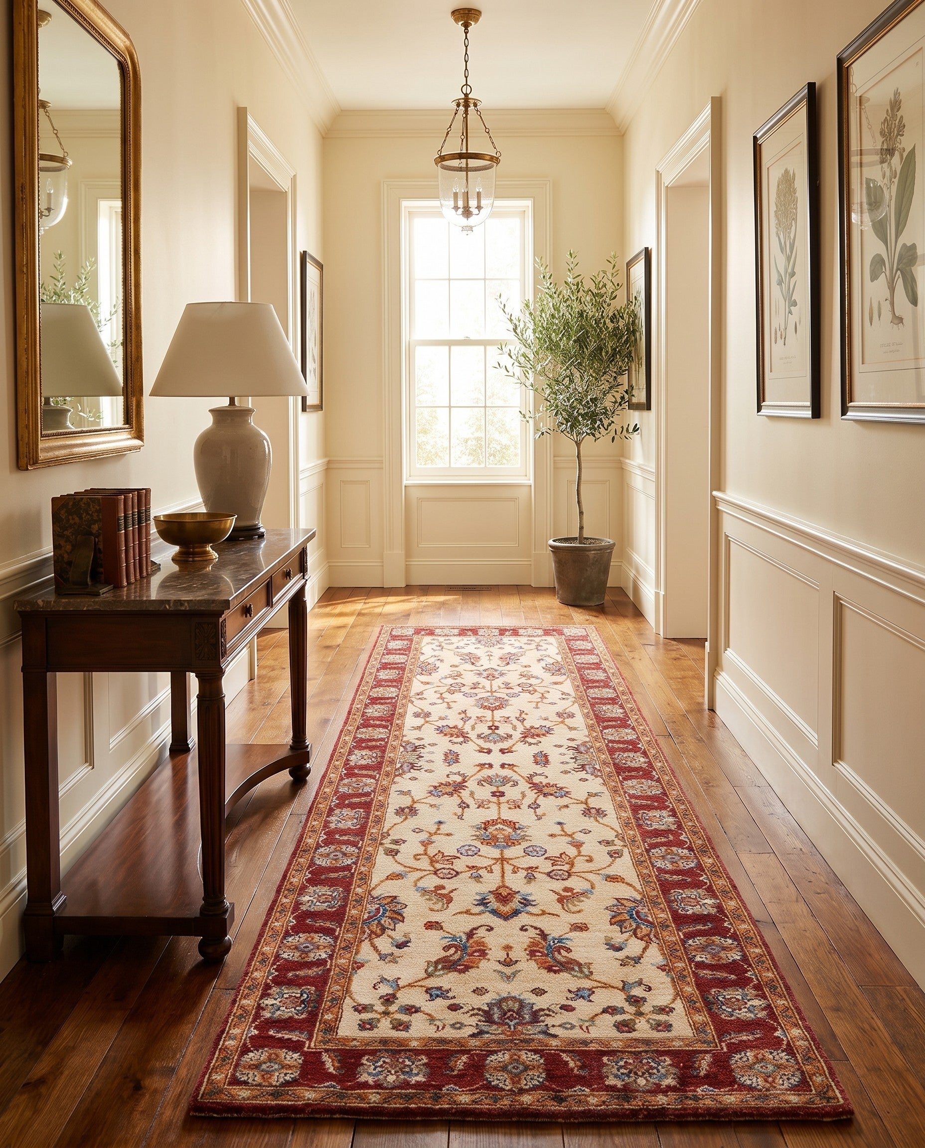 2' 11 x 8' 4 Hand Knotted Ariana Ziegler Runner Rug
