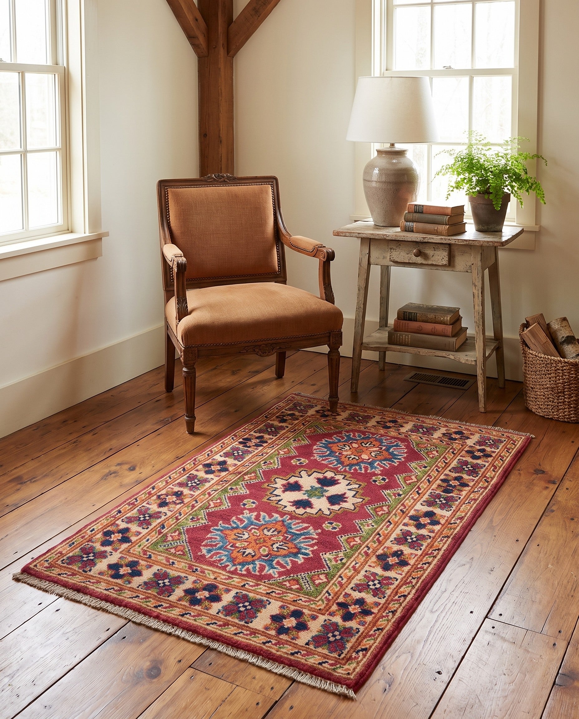1' 11 x 2' 10 Hand Knotted Kazak Rug