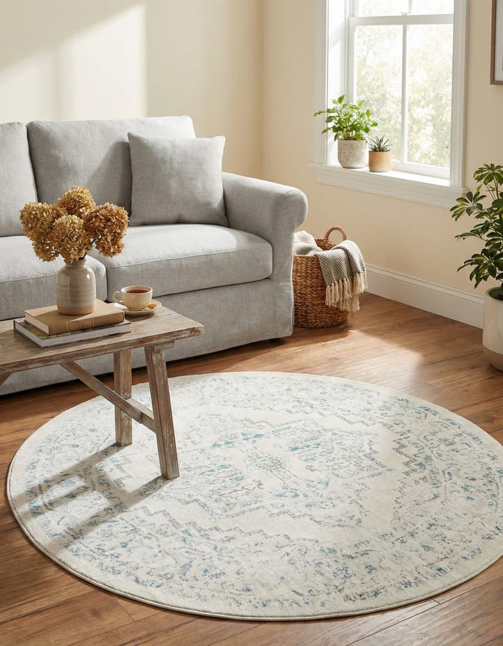 4' x 4' Modern Classical Round ...