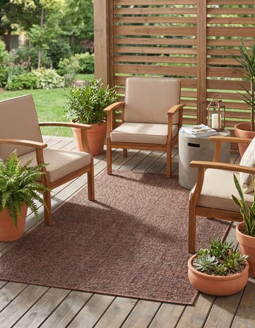 3' 3 x 5' Easy-Clean Modern Indoor / Outdoor Rug