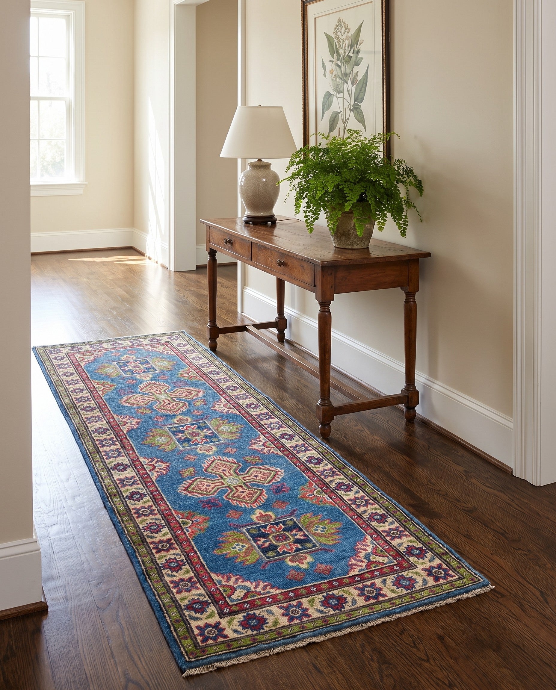 2' 1 x 6' Hand Knotted Kazak Runner Rug
