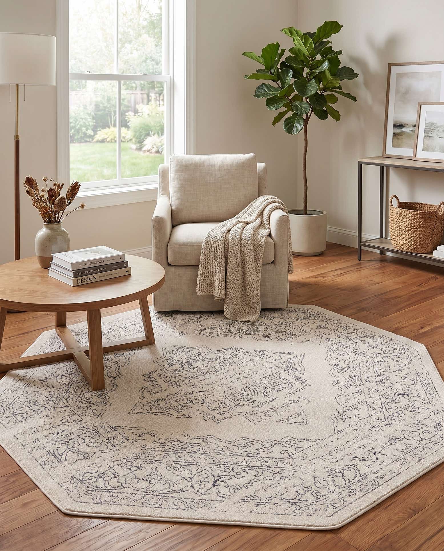 5' x 5' Isabella Octagon Rug