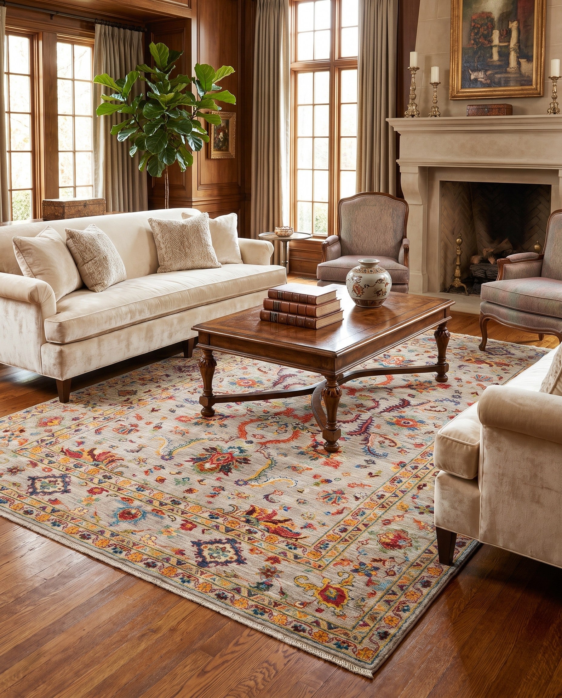 6' 8 x 9' 8 Hand Knotted Ariana Ziegler Rug