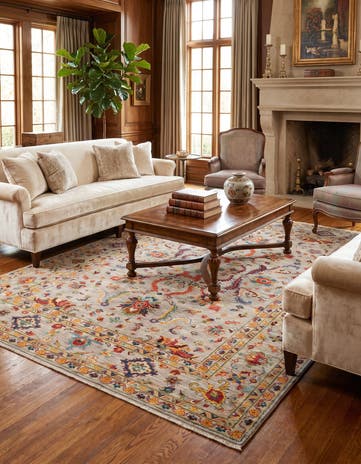 6' 8 x 9' 8 Hand Knotted Ariana Ziegler Rug