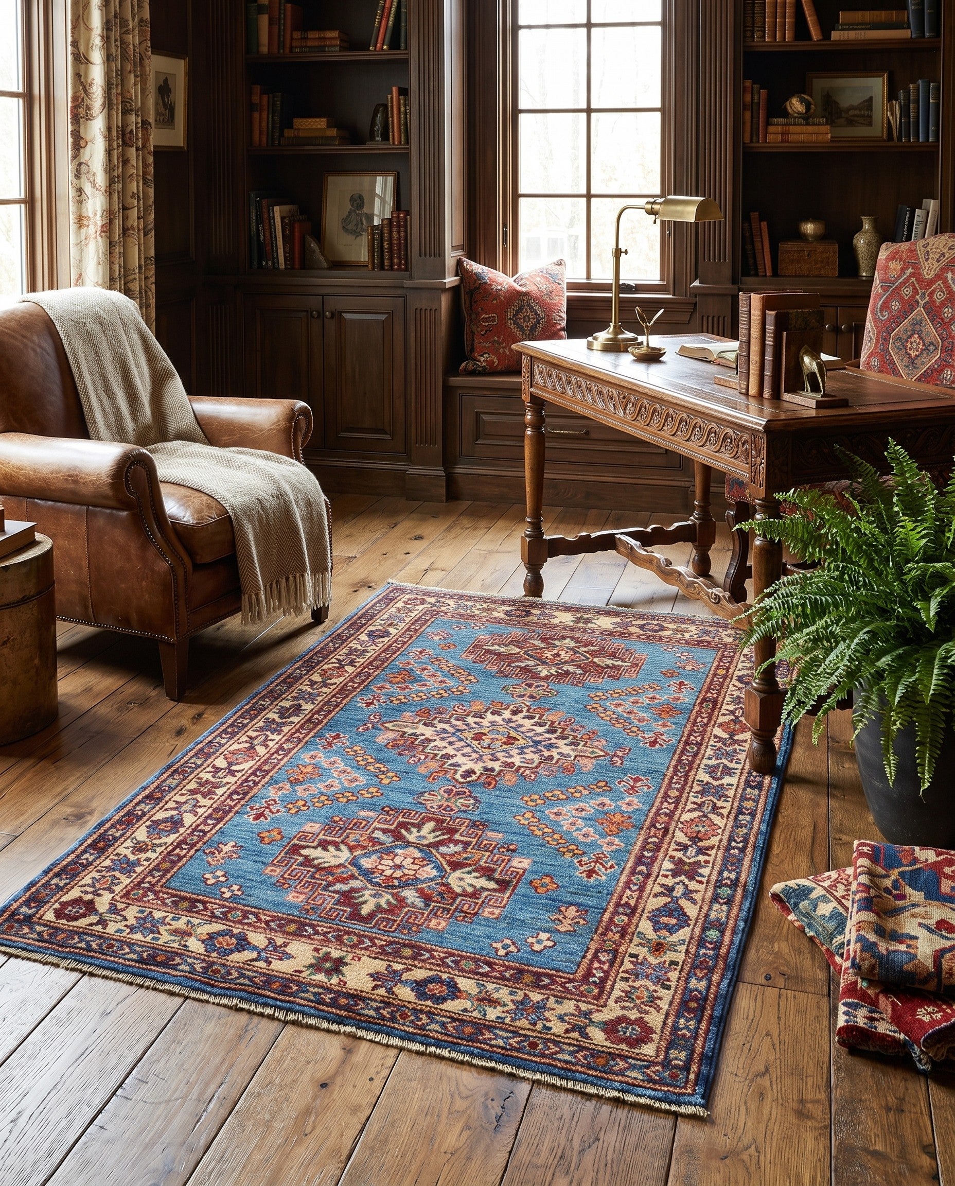 2' 9 x 4' 1 Hand Knotted Kazak Rug