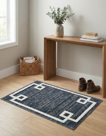 Jill Zarin Navy Blue Uptown Lenox Hill Rug