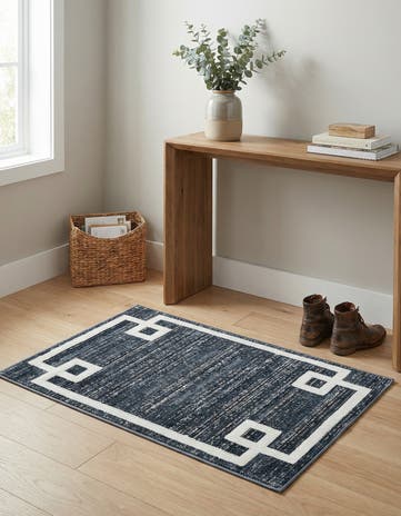 Jill Zarin Navy Blue Uptown Lenox Hill Rug