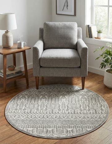 Jill Zarin 3' 3 x 3' 3 Uptown Cloisters Round Rug