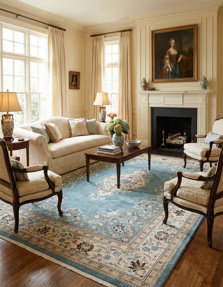 Detail image of 10' x 13' Nain Design Rug