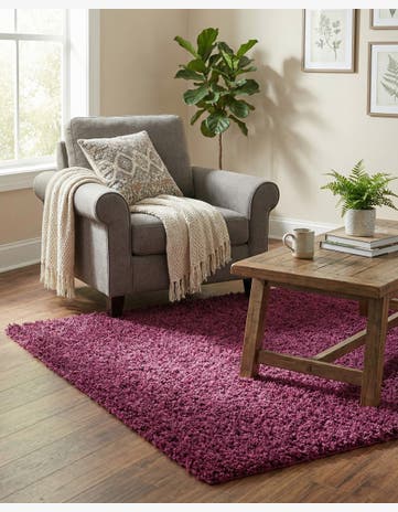 3' x 5' 3 Solid Shag Rug