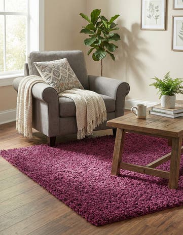 3' x 5' 3 Solid Shag Rug
