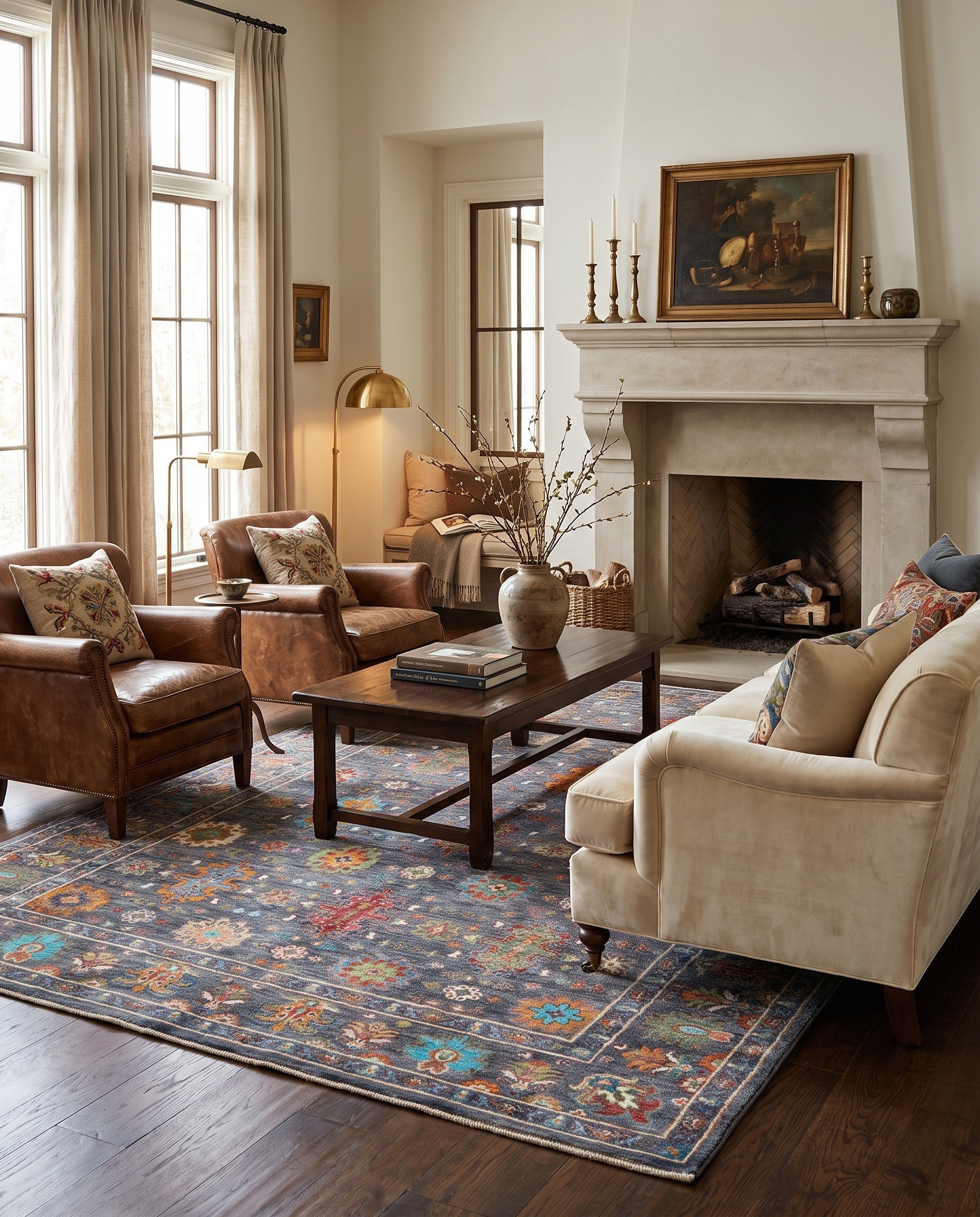 5' 9 x 7' 11 Hand Knotted Ariana Ziegler Rug