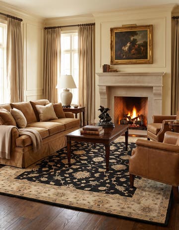 8' x 9' 9 Hand Knotted Ziegler Rug
