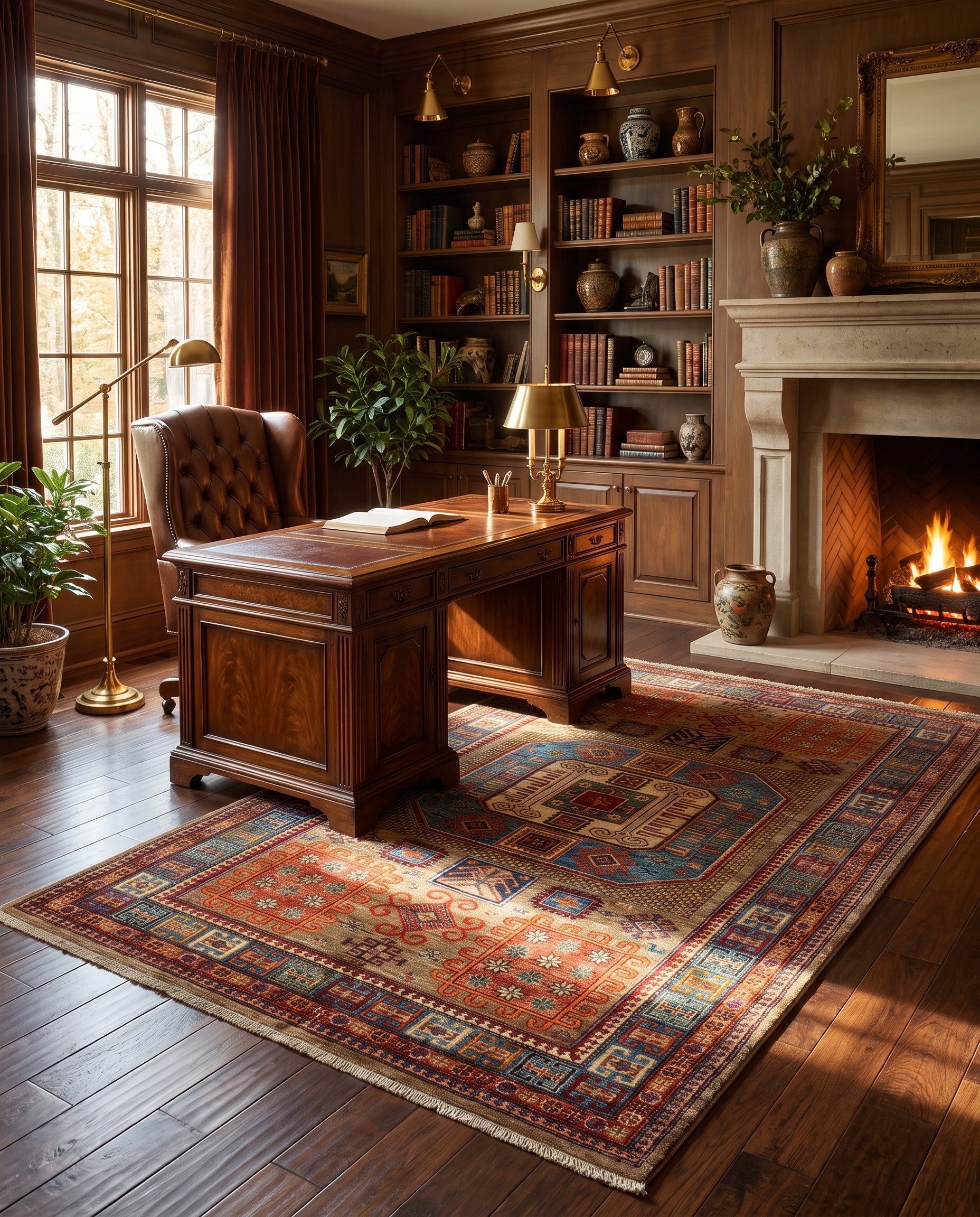 5' 6 x 8' 8 Hand Knotted Kazak Rug