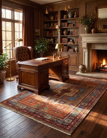 5' 6 x 8' 8 Hand Knotted Kazak Rug
