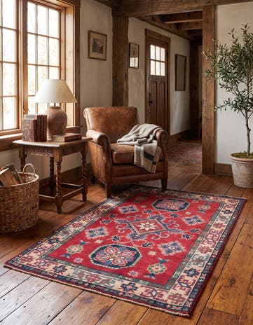 2' 7 x 4' 2 Hand Knotted Kazak Rug