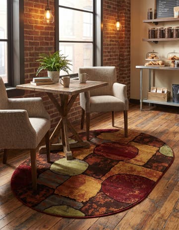 Cafe Oval Rug