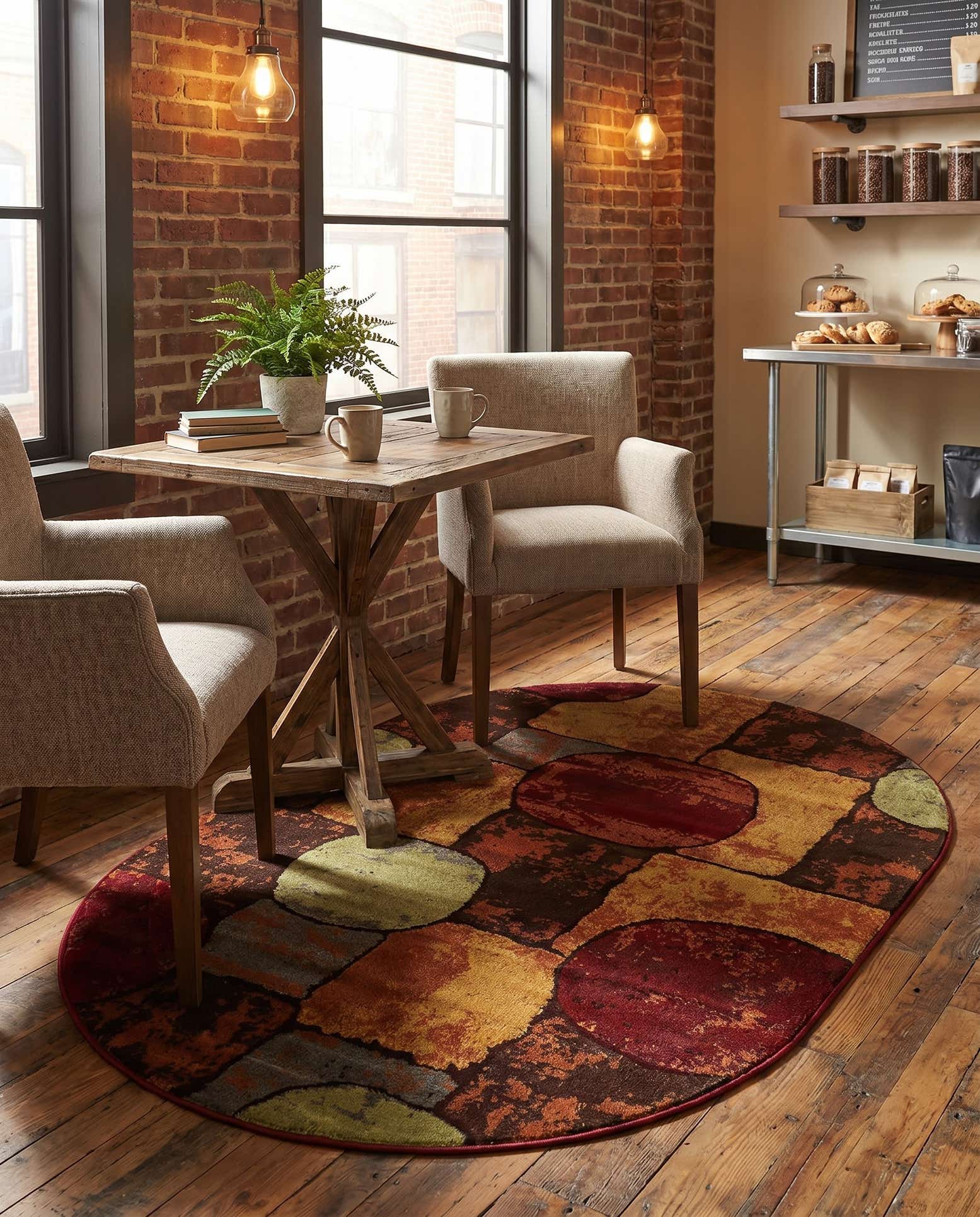 4' 1 x 6' 1 Cafe Oval Rug