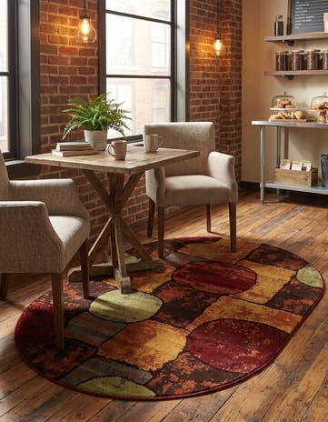 Cafe Oval Rug