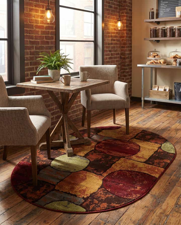4' 1 x 6' 1 Cafe Oval Rug