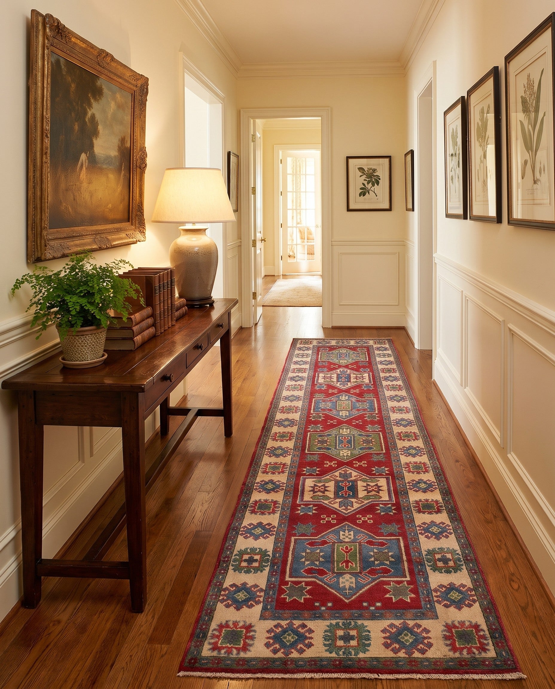 2' 8 x 9' 11 Hand Knotted Kazak Runner Rug