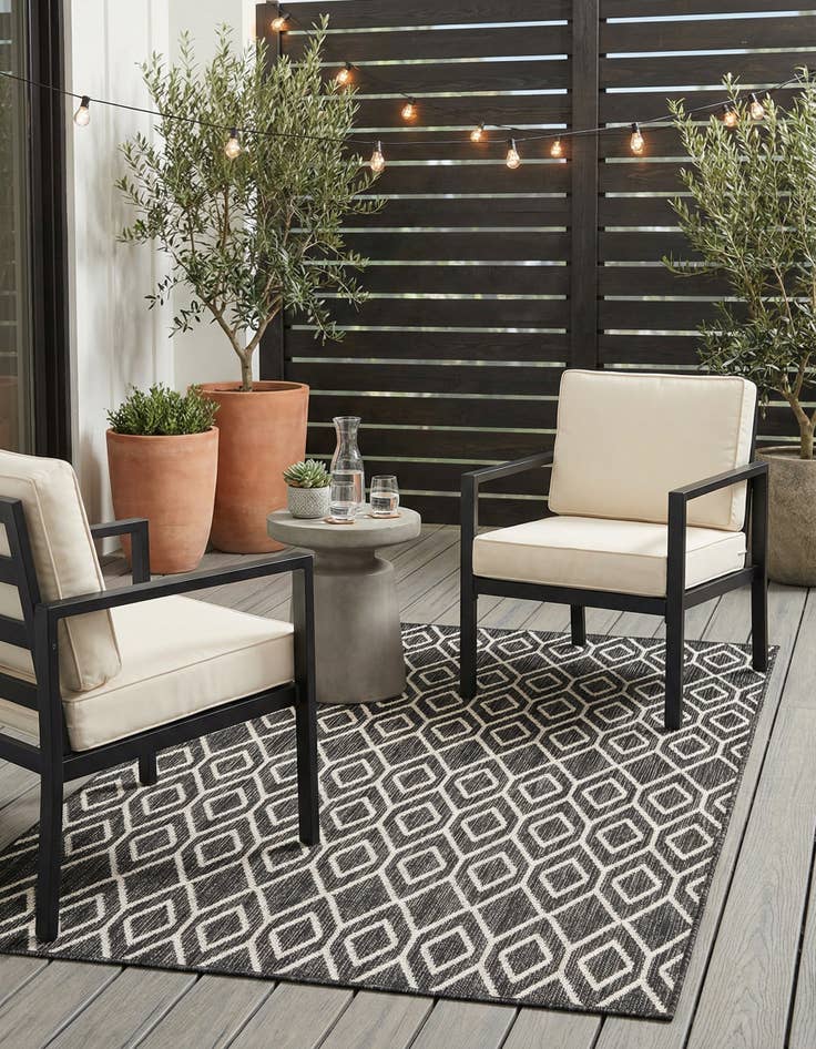 Detail image of 3' x 5' 3 Washable Jill Zarin Turks and Caicos Indoor / Outdoor Rug