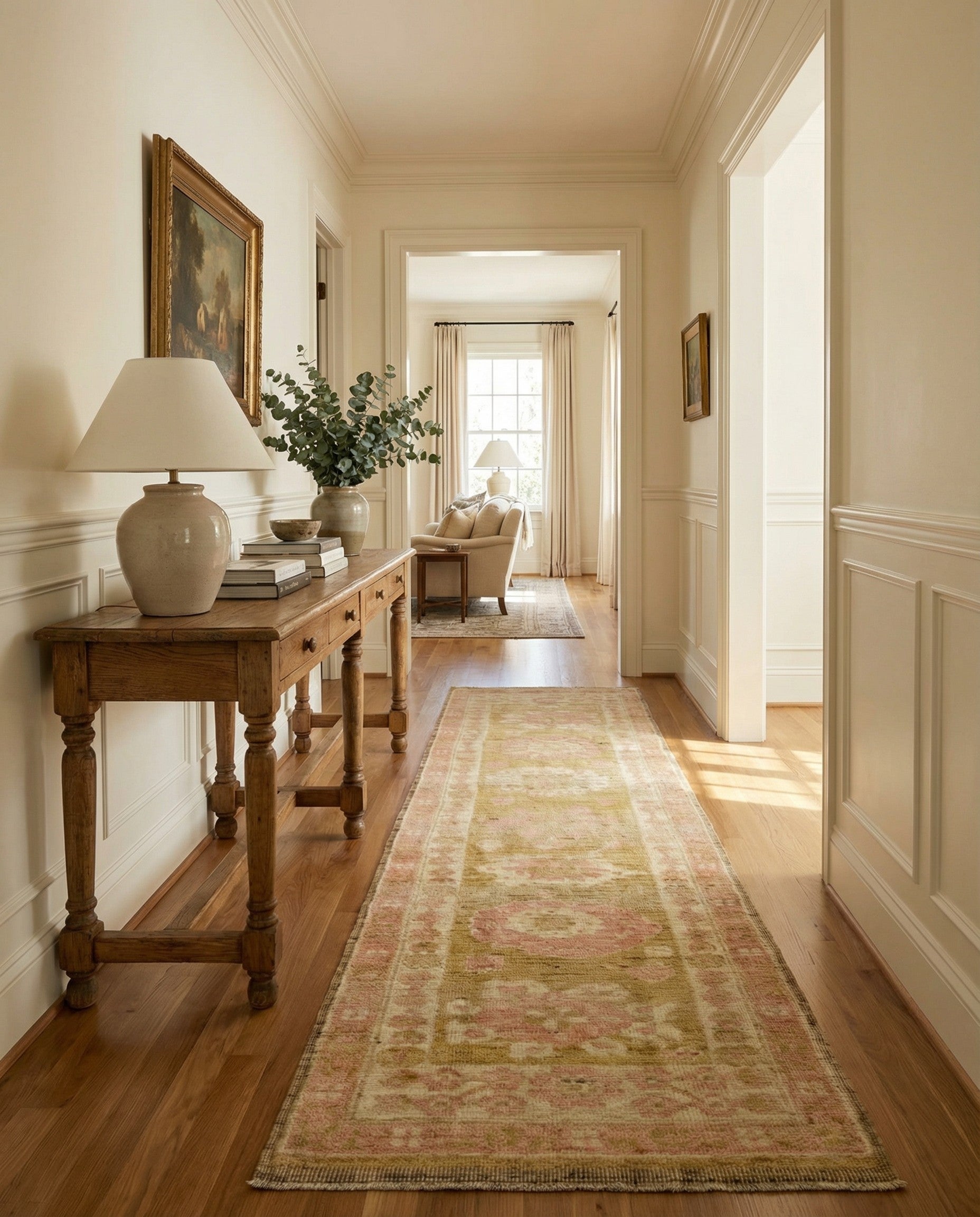 2' 9 x 10' 3 Hand Knotted Oushak Wool Runner Rug