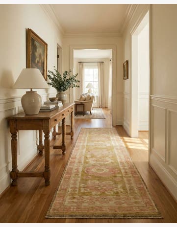 2' 9 x 10' 3 Hand Knotted Oushak Wool Runner Rug