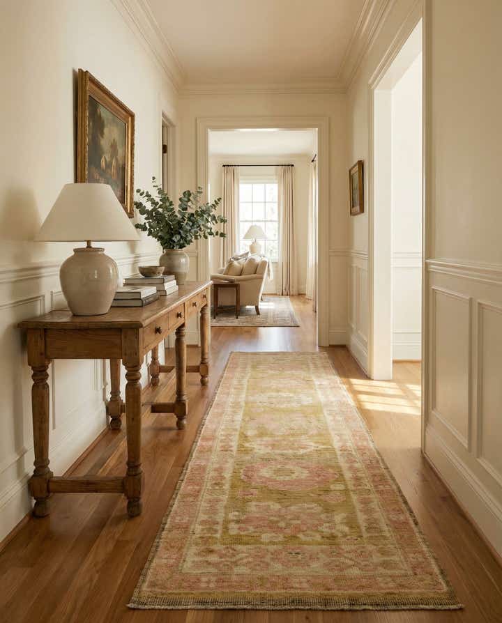 2' 9 x 10' 3 Hand Knotted Oushak Wool Runner Rug