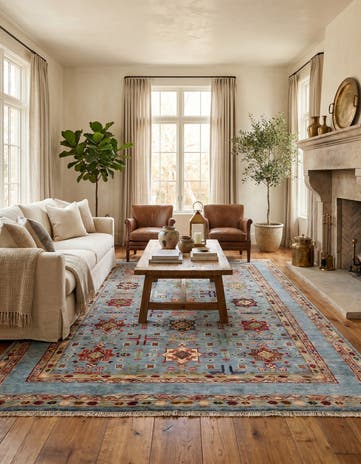5' 1 x 6' 9 Hand Knotted Ariana Ziegler Rug